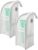 RAINPOT Standing Toiletry Bag EVA Travel Organizer with Dividers，White-2PC