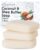 O NATURALS Natural Coconut Shea Butter Soap Bar 3 Pack – Gifts for Women