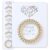 Set of 6 Bridesmaid Gifts Spiral Hair Ties on a Proposal Card – Phone Cord Hair Tie for Bridal Shower, Bachelorette Party Favors, Maid of Honor and Bridesmaid Proposal Gift (Gold)