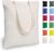 TOPDesign 3 | 6 | 12 | 24 | 48 | 192 Pack Economical Cotton Tote Bags, Lightweight Medium Reusable Grocery Shopping Cloth Bags, Suitable for DIY, Advertising, Promotion, Gift, Activity (3-Pack)