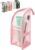 RAINPOT Standing Toiletry Bag EVA Travel Organizer with Dividers，Pink-1PC