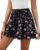 SimpleFun Womens Skorts Floral Ruffle Flowy Shorts Summer Flared Mini Skirt
