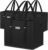 BALEINE 3PK Reusable Grocery Bags, Heavy Duty Shopping Tote Bag