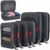LeanTravel Premium Compression Packing Cubes for Travel – Suitcase Organizer Bags with Double Zipper & Breathable Mesh Panel – Space Saving Carry On Luggage Essentials (6-Pack, Black)