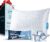 QUTOOL Cooling Pillow for Sleeping, CertiPUR-US Shredded Memory Foam Standard Pillow Set of 1, Cool Pillow for Hot Sleepers Adjustable Firm Pillow for Side,Back,Stomach Sleepers Soft Yet Support,White