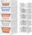 SNSLXH Closet Organizers and Storage, 5 Pack Stackable Closet Bins