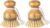 MR.SIGA Bamboo Palm Brush, Dish Scrub Brush, Bamboo Dish Brush, Pack of 2