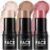 FOCALLURE 3Pcs Cream Contour Blush Highlighter Stick Set, Light-Medium