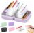 Waterproof Pill Organizer Set, Portable Pill Pouches for Travel (Purple)