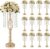 12 Pcs 21.46” Tall Gold Wedding Centerpieces for Tables with Crystal Fringe
