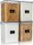 Vtopmart 5.2L Flour Sugar Storage Containers, 4 PCS, Black