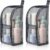 2 PcsTravel Toiletry Bag Portable, Lightweight EVA Standing Organizer, Grey