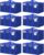 ukeetap 8 Pack Extra Large Clothes Storage Bins with Lids,Blue