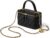 DORIS&JACKY Small Leather Crossbody Purse for Women Mini Top Handle Box Bag
