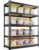 REIBII 2400 LBS Garage Shelving for Basement, Adjustable Shelving Unit