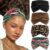 Asian Boho Headbands For Women Wide Leopard Print Hair Bandana 4Pcs