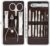 Professional Manicure and Pedicure Kit, 12-Piece Premium Grooming Set with Nail Clippers, Facial Care Tools, and Luxurious Travel Case for Men and Women