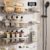 Veken Shower Caddy 6-Pack, Bathroom Organizers and Storage, Matte Silver