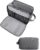 BAGSMART Toiletry Bag for Men, Travel Toiletry Organizer Dopp Kit Water-resistant Shaving Bag for Toiletries Accessories, Door Room Essentials,Grey-large