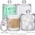 4 Pack Acrylic Qtip Holder Dispenser for Cotton Swabs, Balls, Floss Picks
