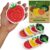 AIRNEX Plant-Based Cellulose Compressed Sponges Bulk – Vegetable Shaped Kitchen Pack of 8 – Eco Friendly, Odor Free, Natural, Pop Up Compostable Scrubbers for Washing Dishes